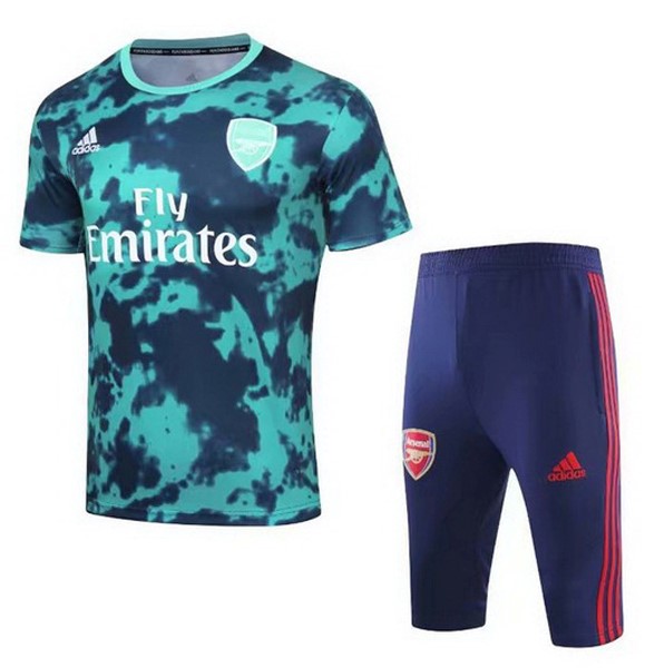 Trainingsshirt Arsenal Komplett Set 2019-20 Grün Blau Fussballtrikots Günstig